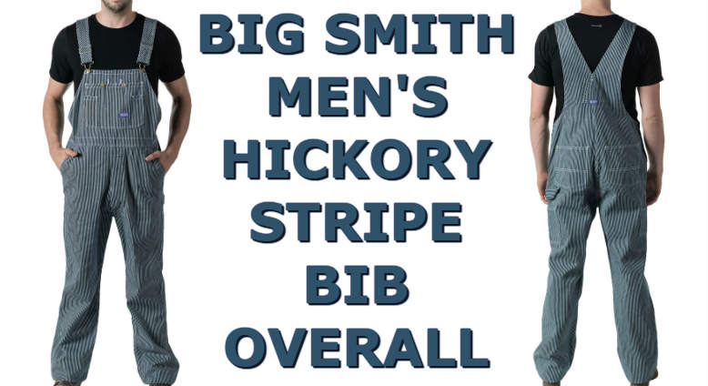 big smith striped overalls