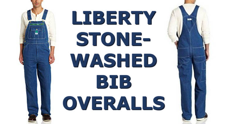 liberty stonewashed bib overalls