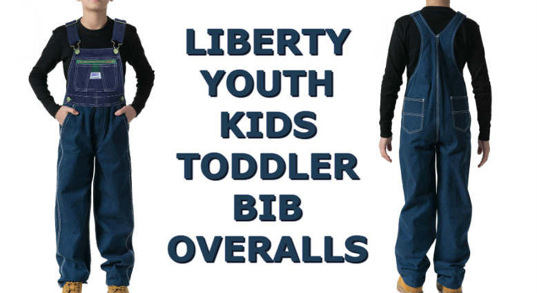 kids denim bib overalls